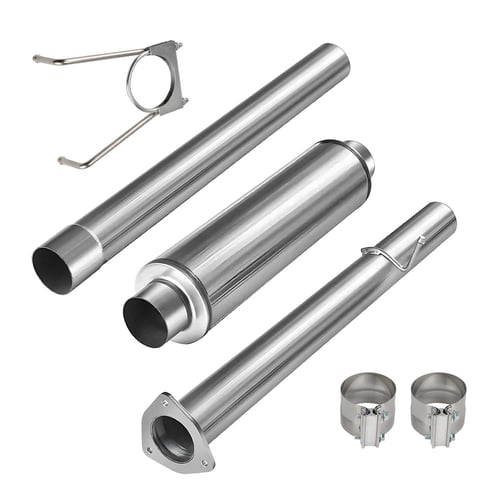 2013-2018 DPF Delete Race Pipe 4" with Muffler for Dodge Ram 2500/3500 6.7L Cummins | EngineGo