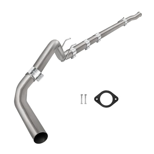 2008-2010 Ford F250 F350 6.4 Powerstroke Downpipe-Back Exhaust Cat & DPF Delete Pipe 4" | EngineGo