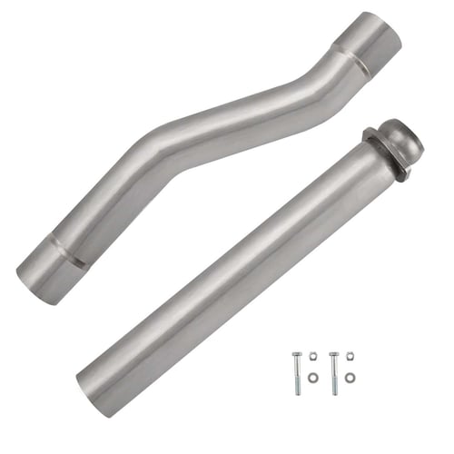 2003-2007 6.0L Powerstroke Cat & Muffler Delete Pipe 3.5" for F250/F350 | EngineGo