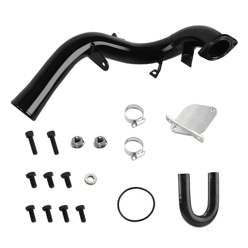 EngineGo EGR Delete Kit with High Flow Intake Elbow for 07.5-10 Sierra/Silverado 2500 3500 HD 6.6L Duramax LMM