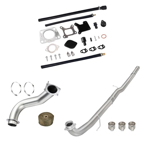 2017-2026 L5P 6.6L Duramax EGR/DPF/DOC Delete Kit with Downpipe | 4" DPF Delete | EngineGo