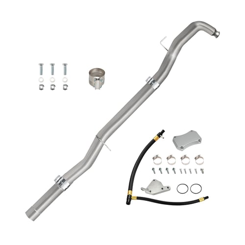 2011-Early 2015 6.6L Duramax LML DPF/EGR Delete Silver Plate Version | EngineGo