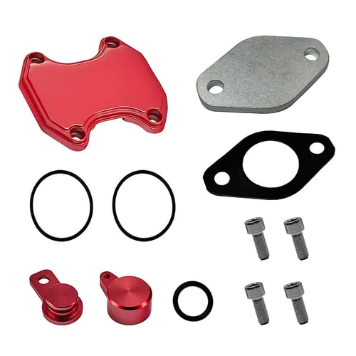 2013-2024 EGR Delete Kit for Dodge Ram 3500/4500/5500 6.7L Cummins Cab & Chassis Red | EngineGo