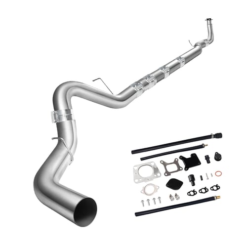 2017-2019 6.6 Duramax L5P Downpipe-Back 5" & EGR Delete Kit Chevy Silverado/GMC Sierra 2500/3500HD