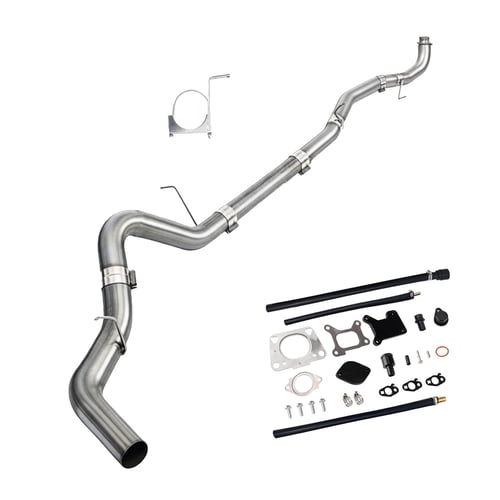 2017-2019 6.6 Duramax L5P Downpipe-Back 4" & EGR Delete Kit Chevy Silverado/GMC Sierra 2500/3500HD