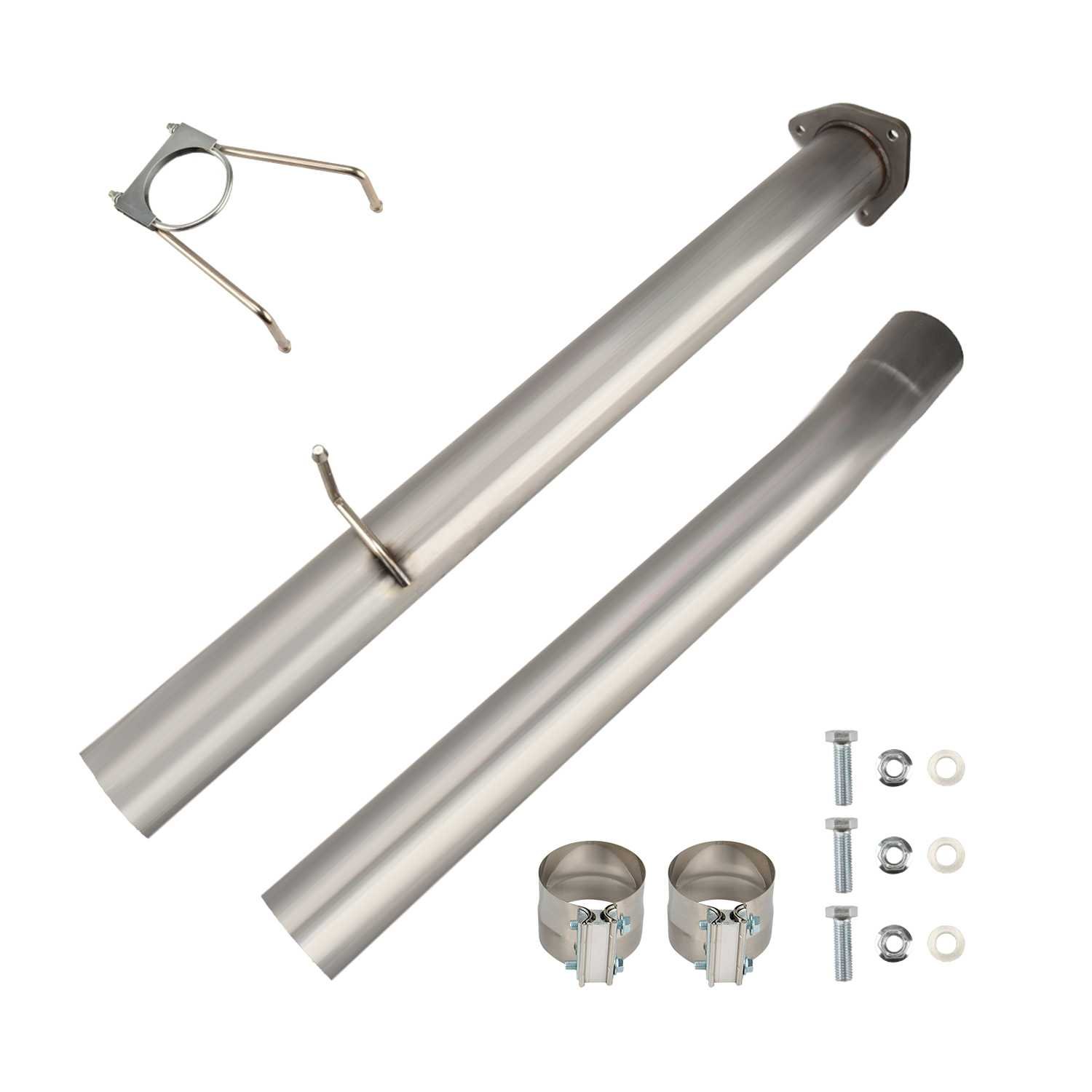 2013-2018 6.7L Cummins DPF & Cat Delete Pipe 4" without Muffler for Dodge Ram 2500/3500 | EngineGo