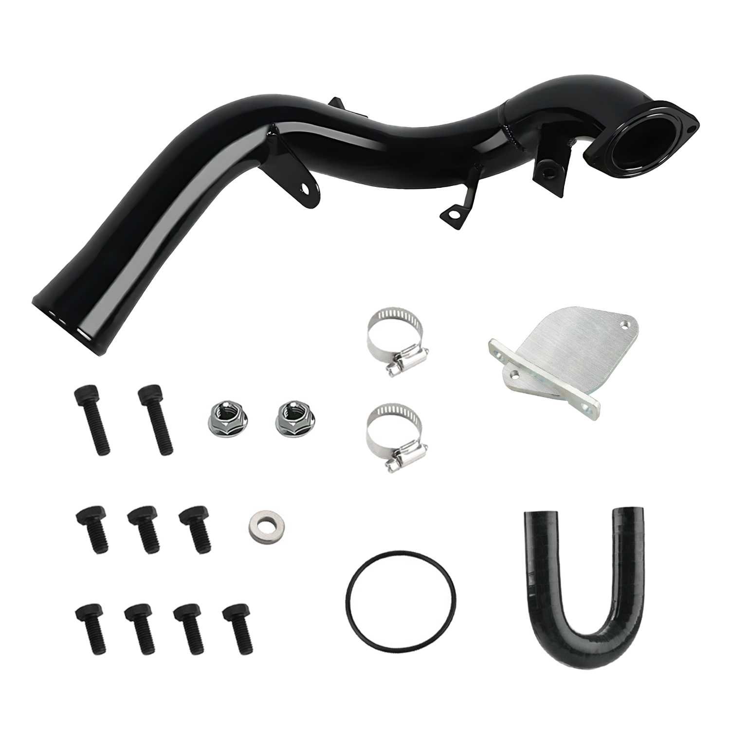 EngineGo EGR Delete Kit with High Flow Intake Elbow for 07.5-10 Sierra/Silverado 2500 3500 HD 6.6L Duramax LMM