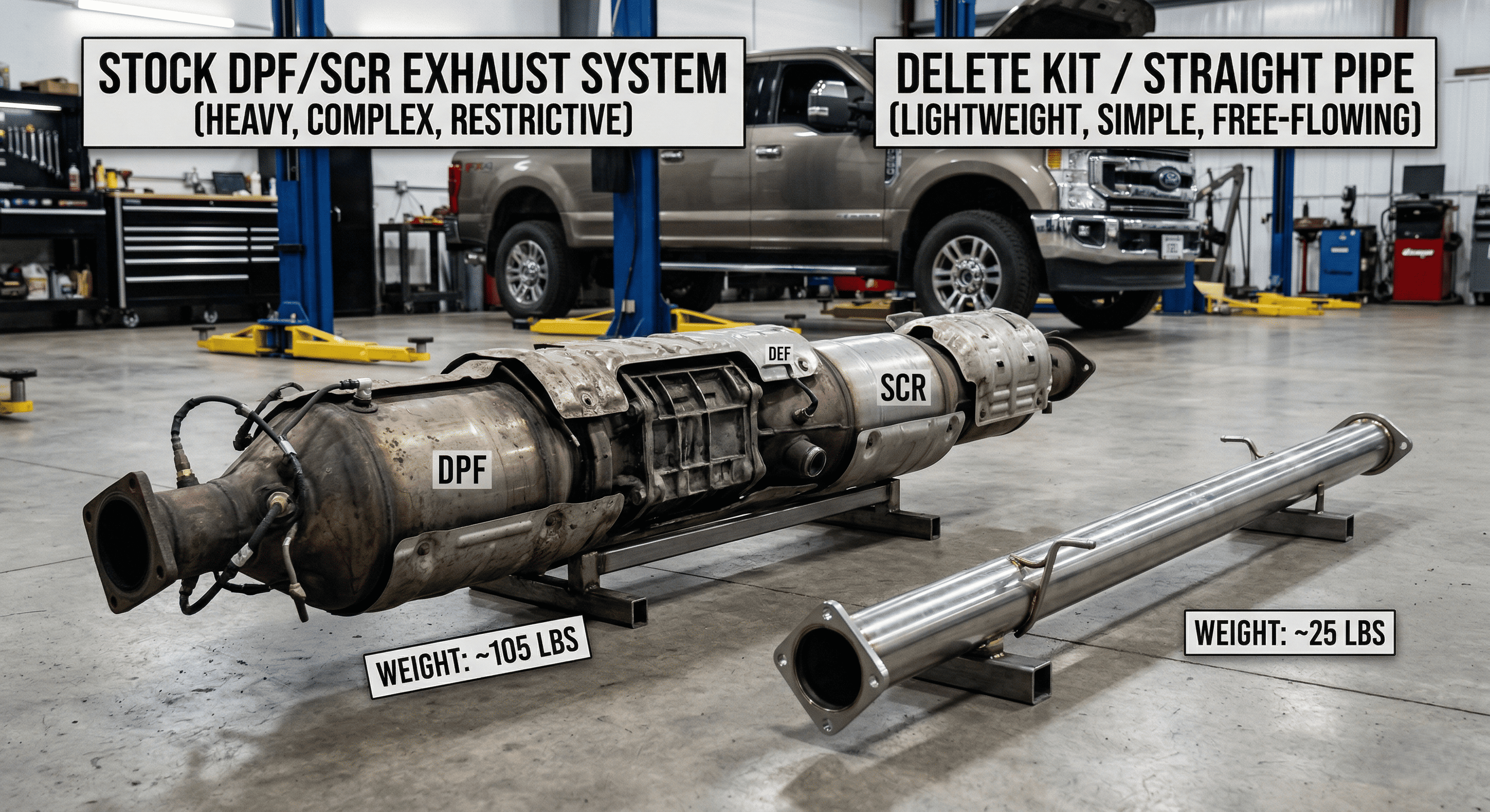 Pros and Cons of Diesel Delete Kits
