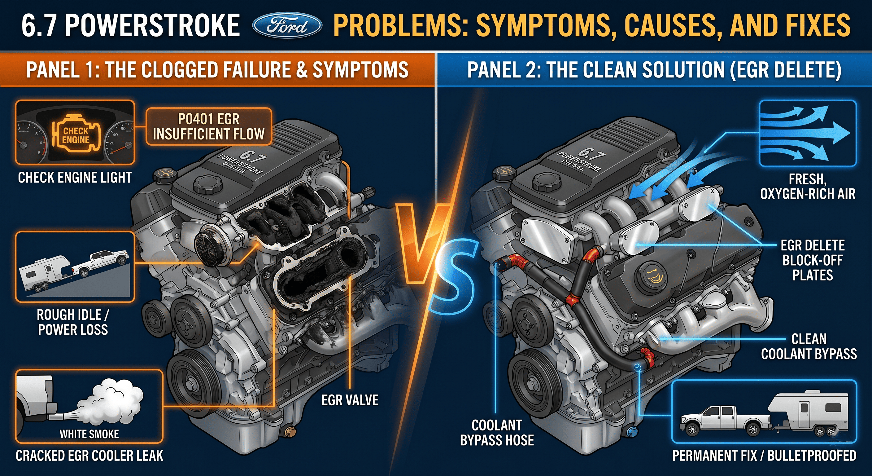 6.7 Powerstroke EGR Problems: Symptoms, Causes, and Fixes